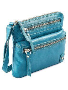 ❤️ Small Triple Zip Real Leather  Women's Crossbody- Premium Shoulder Sling Bag
